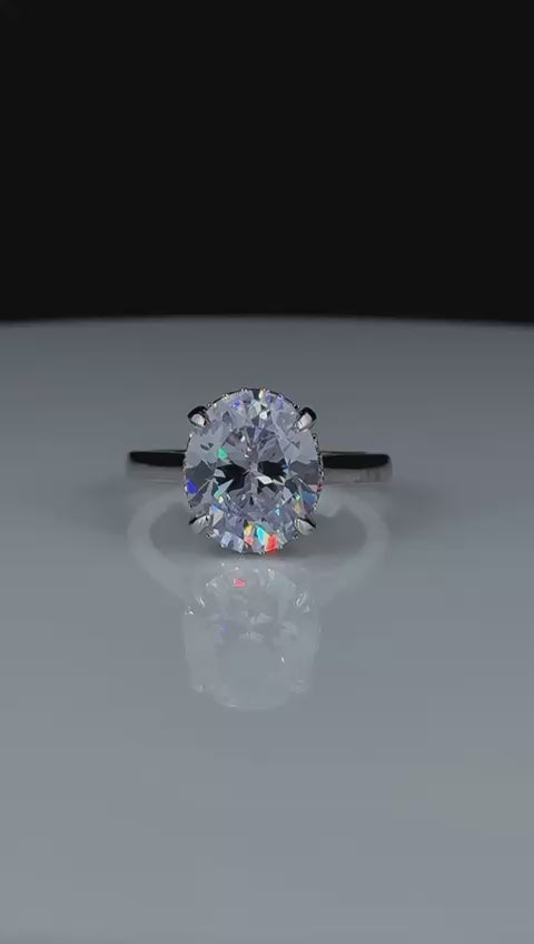 Majestic Solitaire 925 Silver Ring