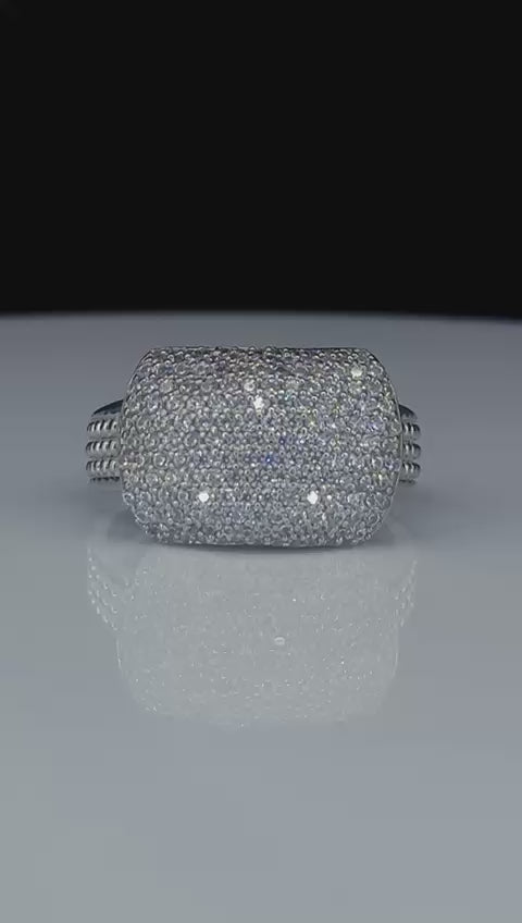 Royal Glacier Pave Ring