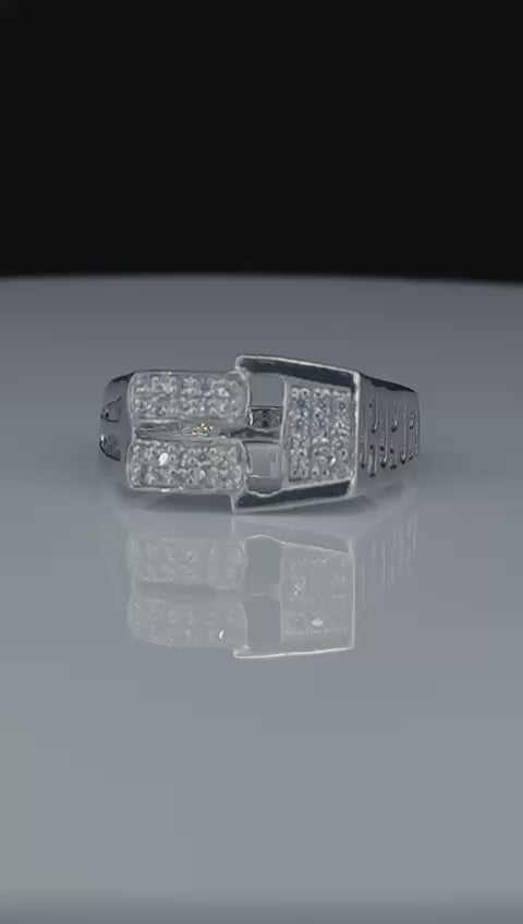 Ice Buckle Statement Ring