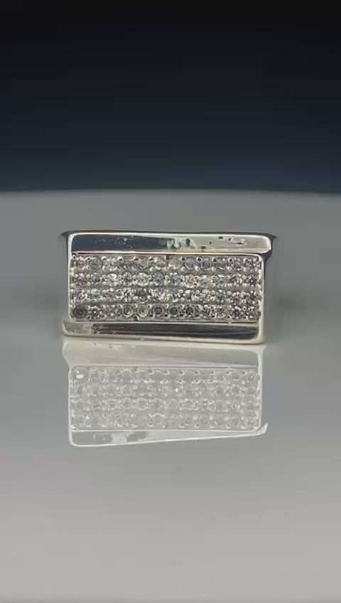 Monarch Bar Pave Ring